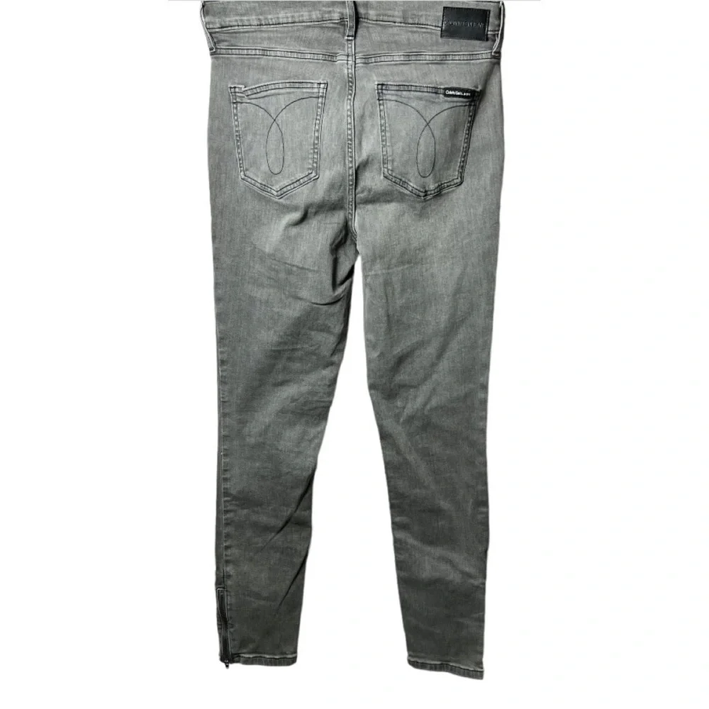 Nwt Calvin Klein High Rise Zipper Ankle Skinny Jeans